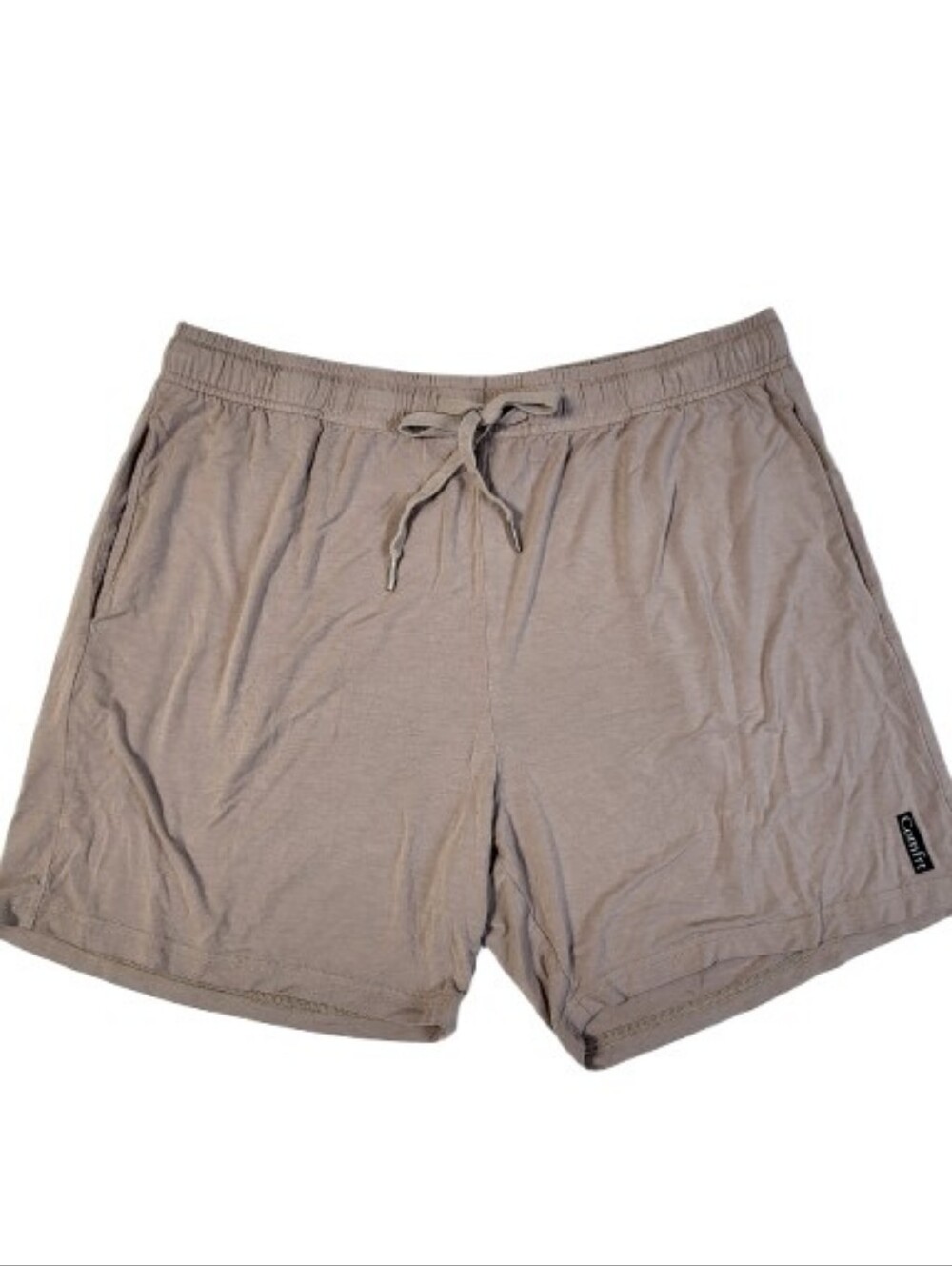 Comfrt Cloud Lounge Shorts Taupe Unisex Drawstring Cozy Pockets size XL